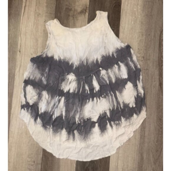 Tie-Dye Sleeveless Blouse With Lace Detail Size 1X 100% Cotton - Picture 4 of 5